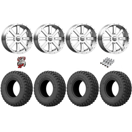 EFX MotoHammer 33x10-18 Tires on MSA M34 Flash Chrome Wheels