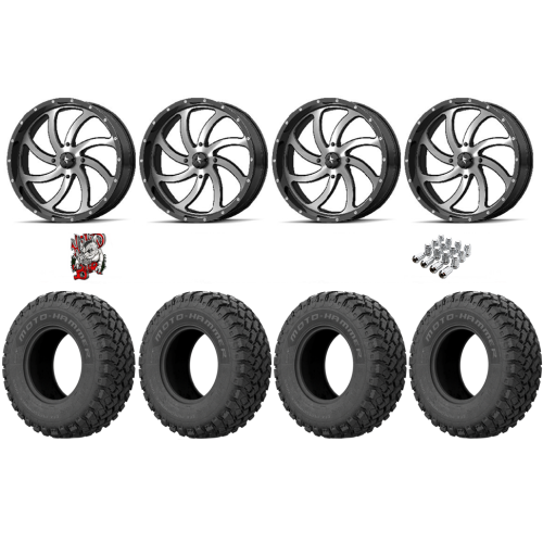 EFX MotoHammer 33x10-18 Tires on MSA M36 Switch Machined Wheels