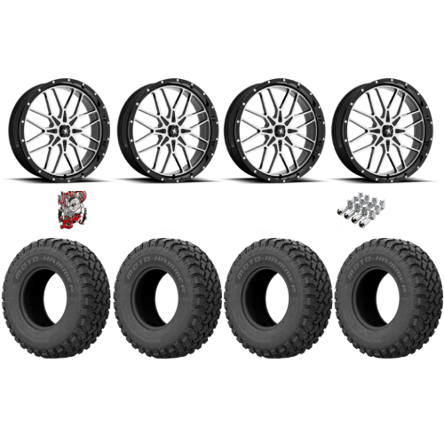 EFX MotoHammer 33x10-18 Tires on MSA M45 Portal Machined Wheels