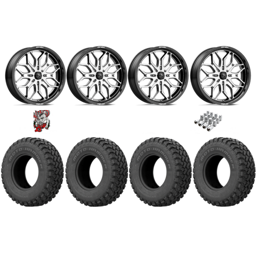 EFX MotoHammer 33x10-18 Tires on MSA M47 Sniper Machined Wheels