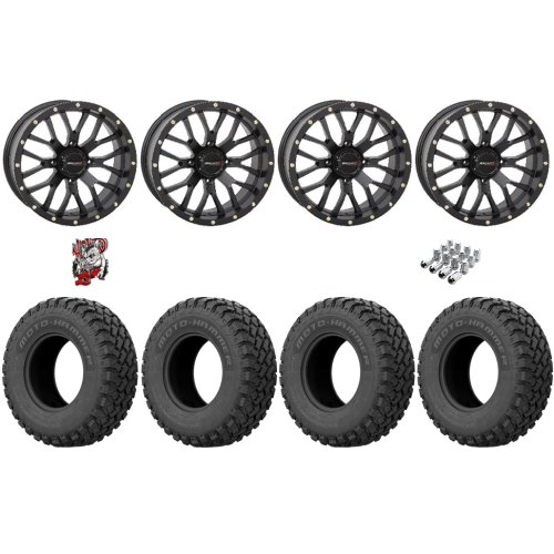 EFX MotoHammer 33x10-18 Tires on ST-3 Matte Black Wheels