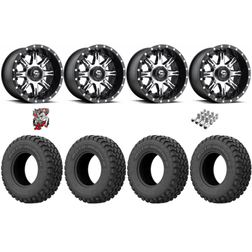 EFX MotoHammer 31x10-14 Tires on Fuel Nutz Machined Wheels