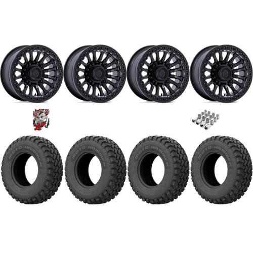 EFX MotoHammer 32x10-15 Tires on Fuel Rincon Blackout Beadlock Wheels