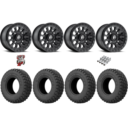 EFX MotoHammer 32x10-15 Tires on Fuel Vector Matte Black Wheels