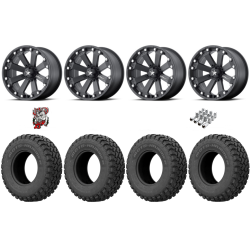 EFX MotoHammer 31x10-14 Tires on MSA M20 Kore Wheels