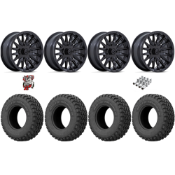 EFX MotoHammer 32x10-15 Tires on MSA M49 Creed Matte Black Wheels