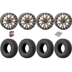 EFX MotoHammer 32x10-15 Tires on SB-4 Bronze Beadlock Wheels