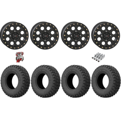 EFX MotoHammer 32x10-15 Tires on SB-7 Matte Black Beadlock Wheels