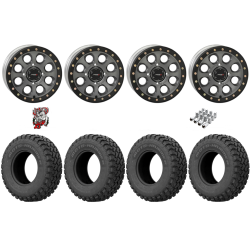 EFX MotoHammer 32x10-15 Tires on SB-7 Matte Titanium Beadlock Wheels