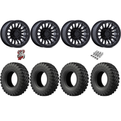 EFX MotoRally 28x10-15 Tires on Fuel Rincon Blackout Beadlock Wheels