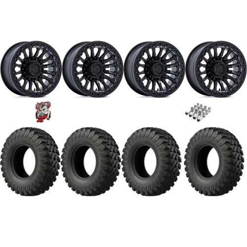 EFX MotoRally 37x10-15 Tires on Fuel Rincon Blackout Beadlock Wheels