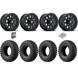 EFX MotoRally 28x10-14 Tires on Fuel Tactic Matte Black Wheels