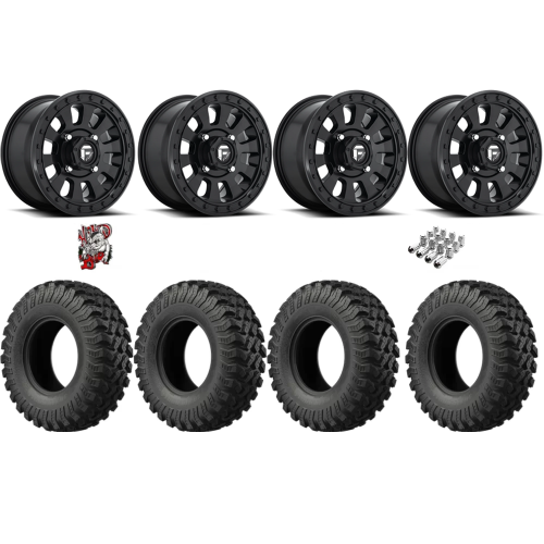 EFX MotoRally 37x10-15 Tires on Fuel Tactic Matte Black Wheels