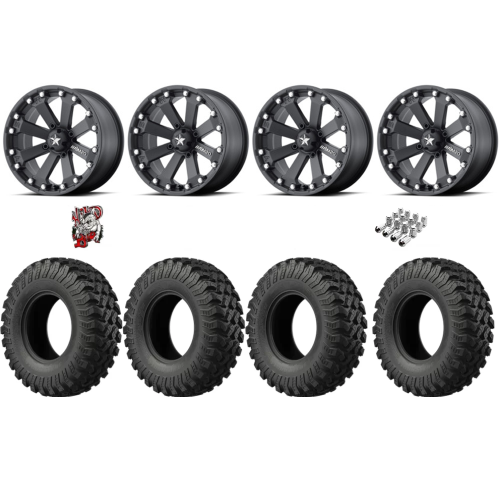 EFX MotoRally 28x10-14 Tires on MSA M20 Kore Wheels