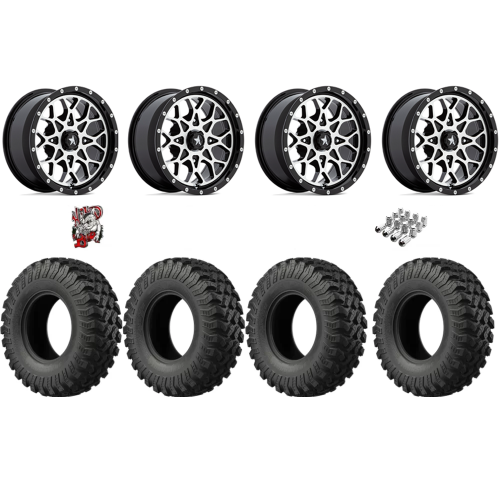 EFX MotoRally 28x10-14 Tires on MSA M45 Portal Machined Wheels