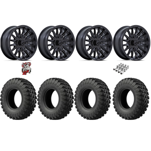 EFX MotoRally 32x10-14 Tires on MSA M49 Creed Matte Black Wheels