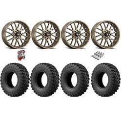 EFX MotoRally 37x10-18 Tires on ITP Hurricane Bronze Wheels