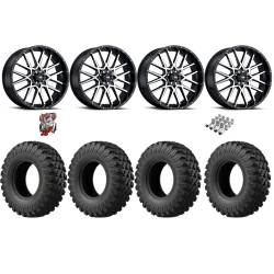 EFX MotoRally 37x10-18 Tires on ITP Hurricane Machined Wheels