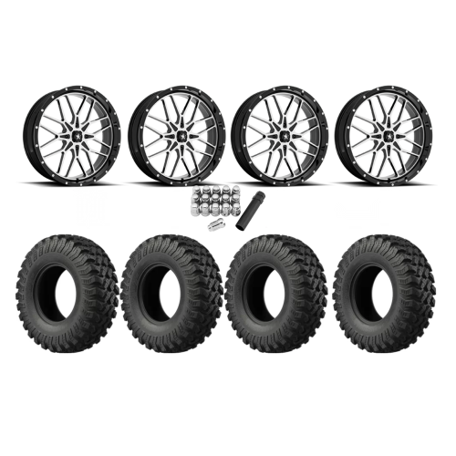 EFX MotoRally 37x10-18 Tires on MSA M45 Portal Machined Wheels