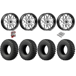 EFX MotoRally 37x10-18 Tires on MSA M47 Sniper Machined Wheels