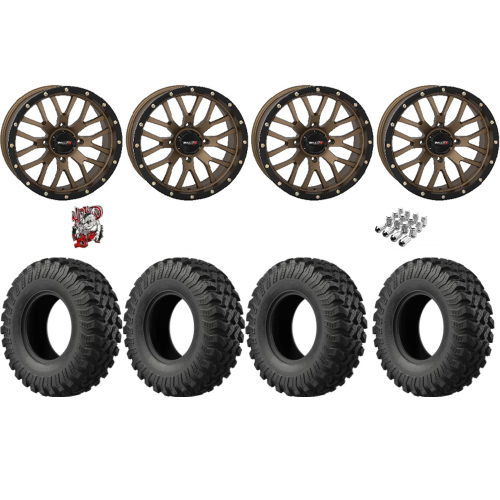 EFX MotoRally 35x10-18 Tires on ST-3 Bronze Wheels