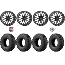 EFX MotoRally 37x10-18 Tires on ST-3 Matte Black Wheels