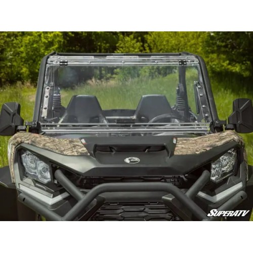 Can-Am Commander Scratch Resistant Flip Windshield