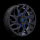 BKT AT 171 35-10-18 Tires on Fuel Runner Candy Blue Wheels