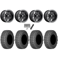 Gladiator X Comp ATR 30x10-14 (10ply) Radial Tires on Fuel Anza Matte Black Wheels