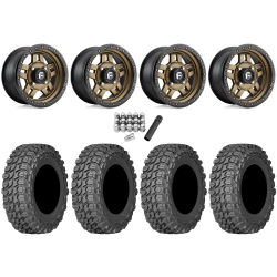 Gladiator X Comp ATR 30x10-14 (10ply) Radial Tires on Fuel Anza Matte Bronze Wheels