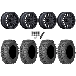 Gladiator X Comp ATR 28x10-14 (10ply) Radial Tires on MSA M49 Creed Matte Black Wheels