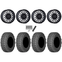 Gladiator X Comp ATR 30x10-14 (10ply) Radial Tires on MSA M50 Clubber Gloss Black Wheels