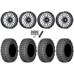 Gladiator X Comp ATR 28x10-14 (10ply) Radial Tires on MSA M50 Clubber Machined Wheels