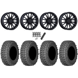 Gladiator X Comp ATR 28x10-14 (10ply) Radial Tires on MSA M51 Thunderlips Matte Black Wheels