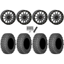 Gladiator X Comp ATR 30x10-14 (10ply) Radial Tires on System 3 Offroad SB-5 Gunmetal Grey Beadlock Wheels