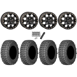 Gladiator X Comp ATR 30x10-14 (10ply) Radial Tires on System 3 Offroad SB-7 Matte Black Beadlock Wheels