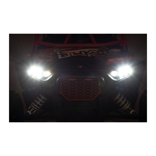 Polaris General Moose Racing LED Black Headlights