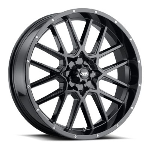 ITP Hurricane Gloss Black 20x6.5 Wheel/Rim