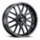 ITP Hurricane Gloss Black 18x7 Wheels/Rims (Full Set)