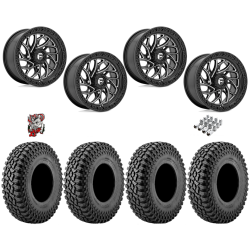 Incursion A/T 35x10-15 Tires on Fuel Runner Gloss Black Milled Wheels