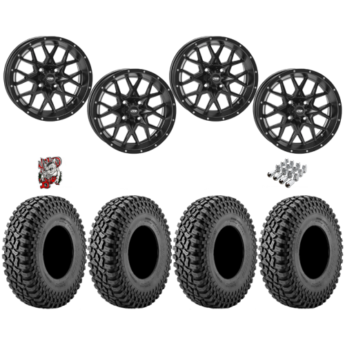 Incursion A/T 35x10-15 Tires on ITP Hurricane Satin Black Wheels