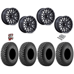 Incursion A/T 32x10-15 Tires on MSA M49 Creed Matte Black & Machined Wheels