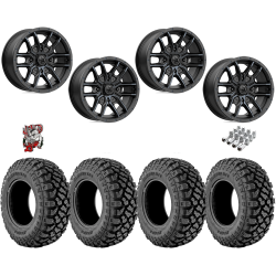 Kenda Klever X/T 28x10-14 Tires on MSA M43 Fang Titanium Tint Wheels