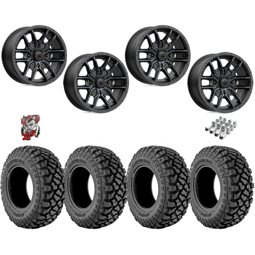 Kenda Klever X/T 32x10-15 Tires on MSA M43 Fang Titanium Tint Wheels