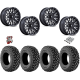 Kenda Klever X/T 32x10-15 Tires on MSA M49 Creed Matte Black & Machined Wheels