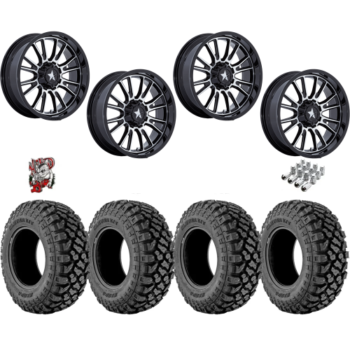 Kenda Klever X/T 32x10-15 Tires on MSA M51 Thunderlip Machined Wheels