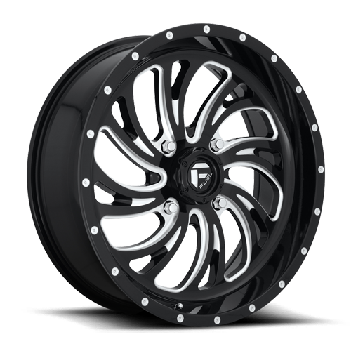 Fuel Off Road Kompressor Gloss Black Milled 22x7 Wheel/Rim