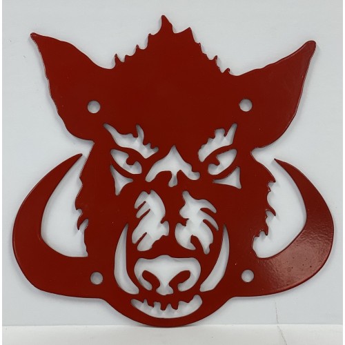 Red Boar Logo Plate for Wild Boar Radiator Relocation Kit