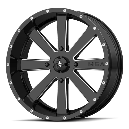 MSA M34 Flash Milled 18x7 Wheel/Rim