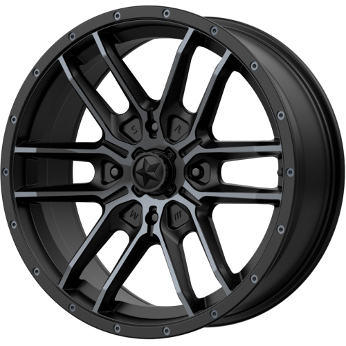 MSA M43 Fang Black 20x7 Wheel/Rim